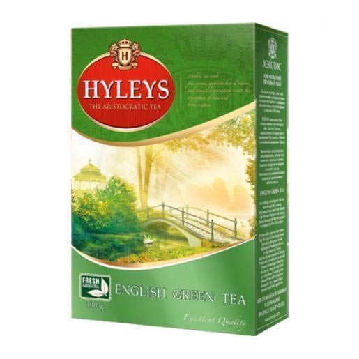 Чай зеленый Английский крупно листовой 100гр картон упак Hyleys