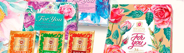 Подарочные наборы чая ЦВЕТЫ For You бренда Hyleys оптом!