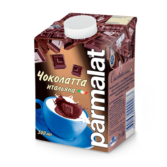 Молочный кофейный коктейль CIOCCOLATA  ITALIANA  Parmalat 0,5л