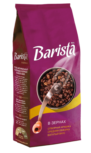 Кофе натуральный жареный  в зернах Barista Mio 250 г