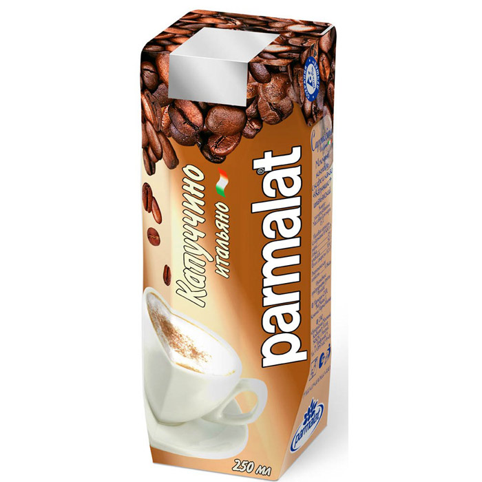 Молочный коктейль капучино 250мл тетрапризма Parmalat