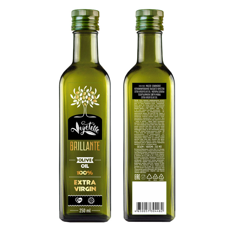 Масло оливковое Extra Virgin 250мл стекло Vegetelle