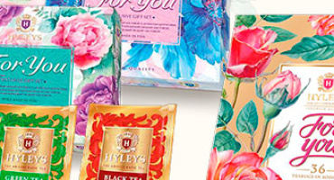 Подарочные наборы чая ЦВЕТЫ For You бренда Hyleys оптом!
